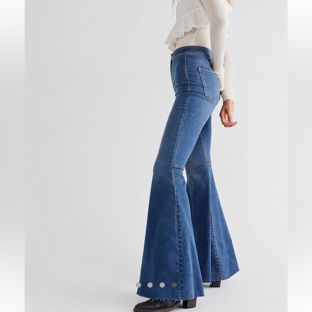 Free People Just Float On Flare Jeans